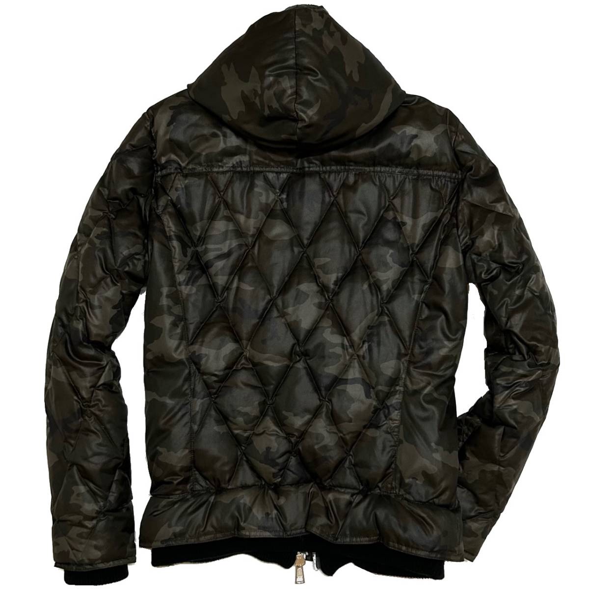 LEON размещение обычная цена 16.2 десять тысяч AKM SHINY TAFFETA CAMO DIA SKI HOODED DOWN M размер автомобиль i колено жесткий ta Layered пуховик Jun - si Moto 