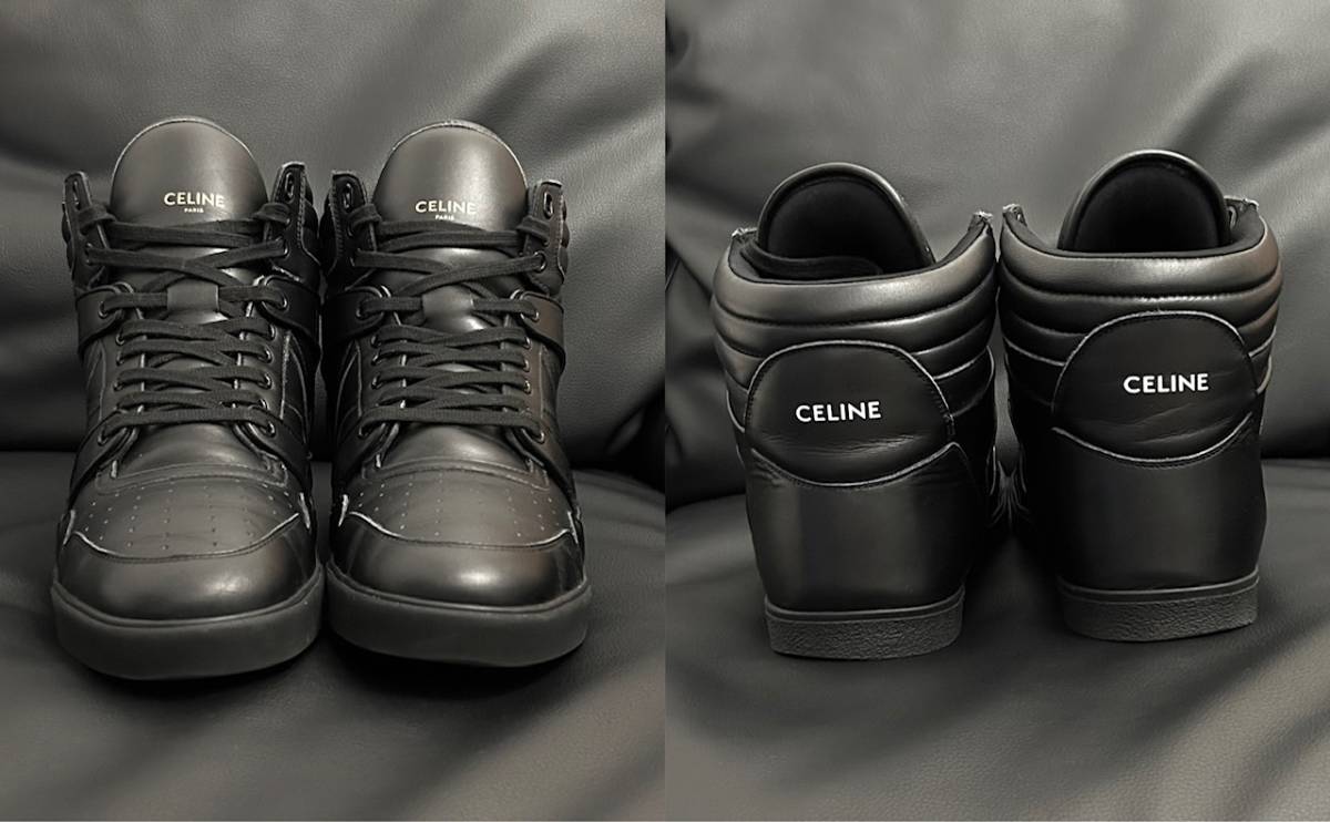 定価12万 正規品 CELINE BREAK MID LACE UP LEATHER SNEAKERS 43 定価12万 正規品 CELINE BREAK MID LACE UP LEATHER SNEAKERS 43