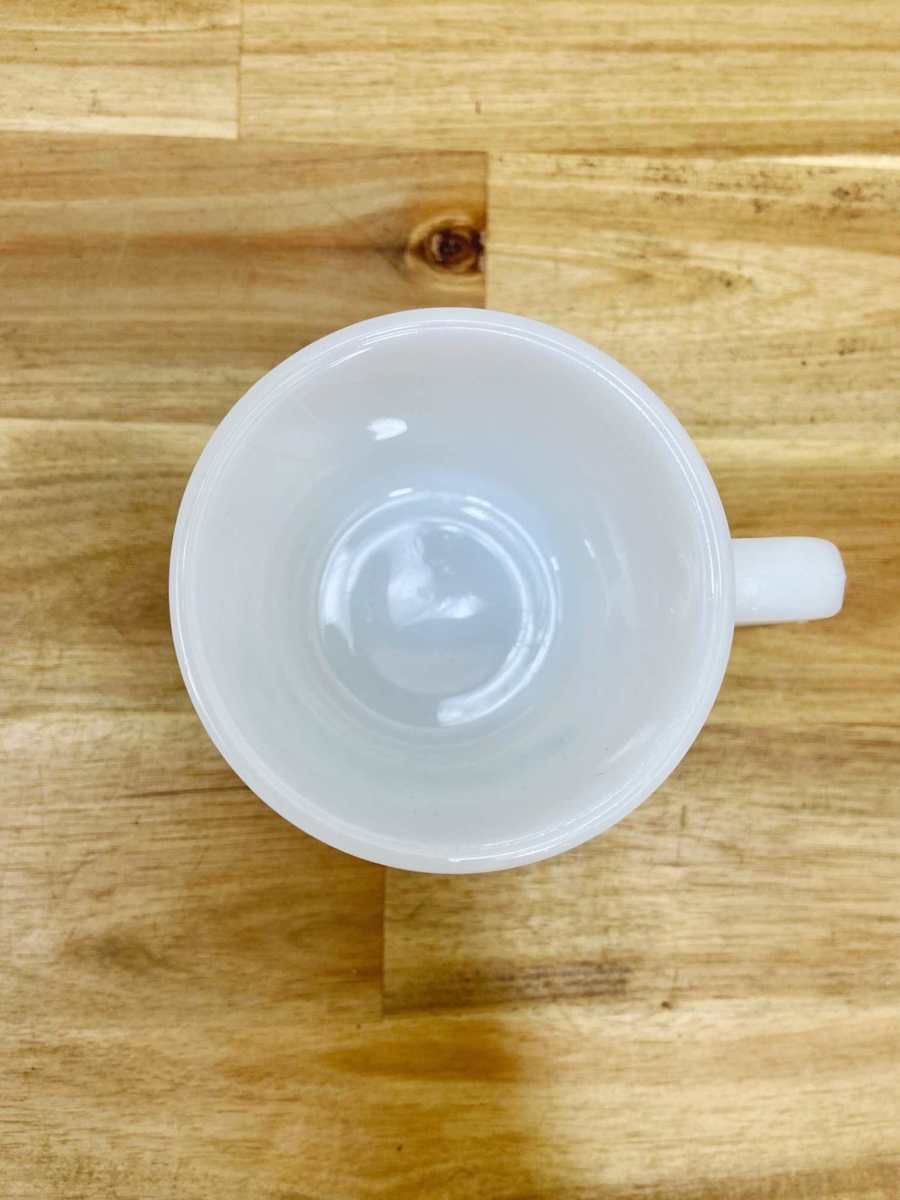 アメリカ GLASBAKE グラスベイク アドバタイジング マグ ミルクガラス コレクション 食器 マグカップ ヴィンテージ 【5361】_画像6