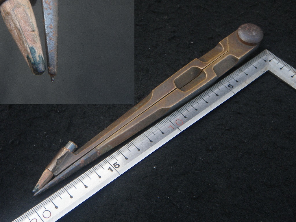 真鍮製 ディバイダー コンパス 大工道具 製図 設計 海図 など 真鍮製 ディバイダー コンパス 大工道具 製図 設計 海図 など