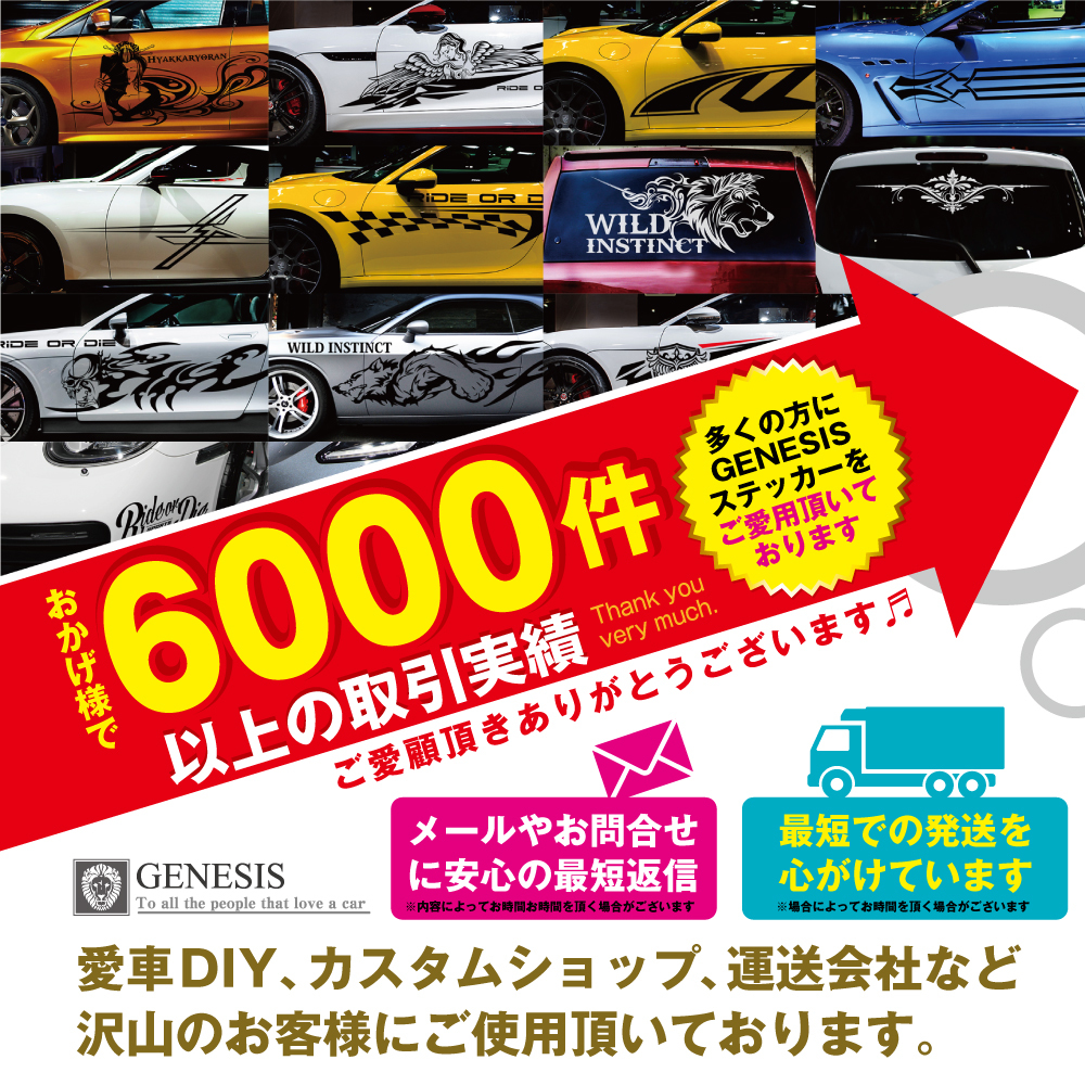 車 ステッカー かっこいい チェッカー サイド ワイド デカール wa10 大きい バイナル ワイルドスピード系 カスタム 「全8色」 GENESIS_画像8