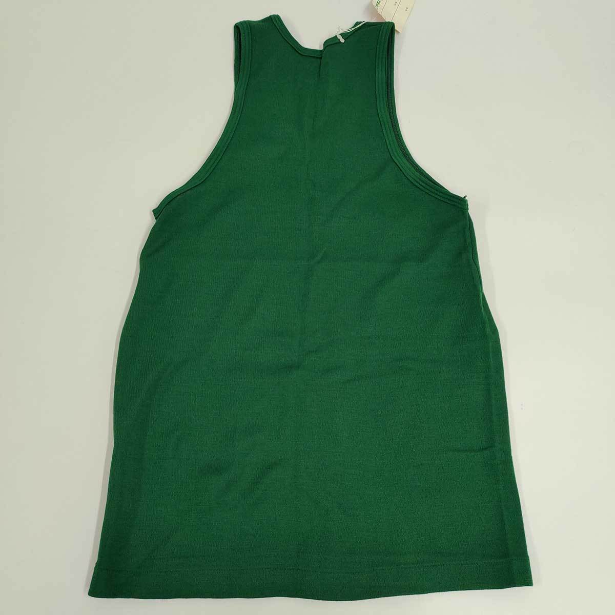 [ used ] Asics je Len k running shirt M green unisex jersey retro tank top 