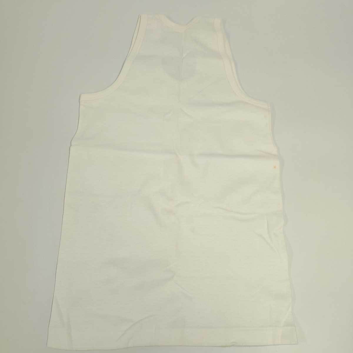 【中古】DKS タンクトップ ランニングシャツ S ホワイト ユニセックス ヴィンテージ デットストック レトロ_画像6