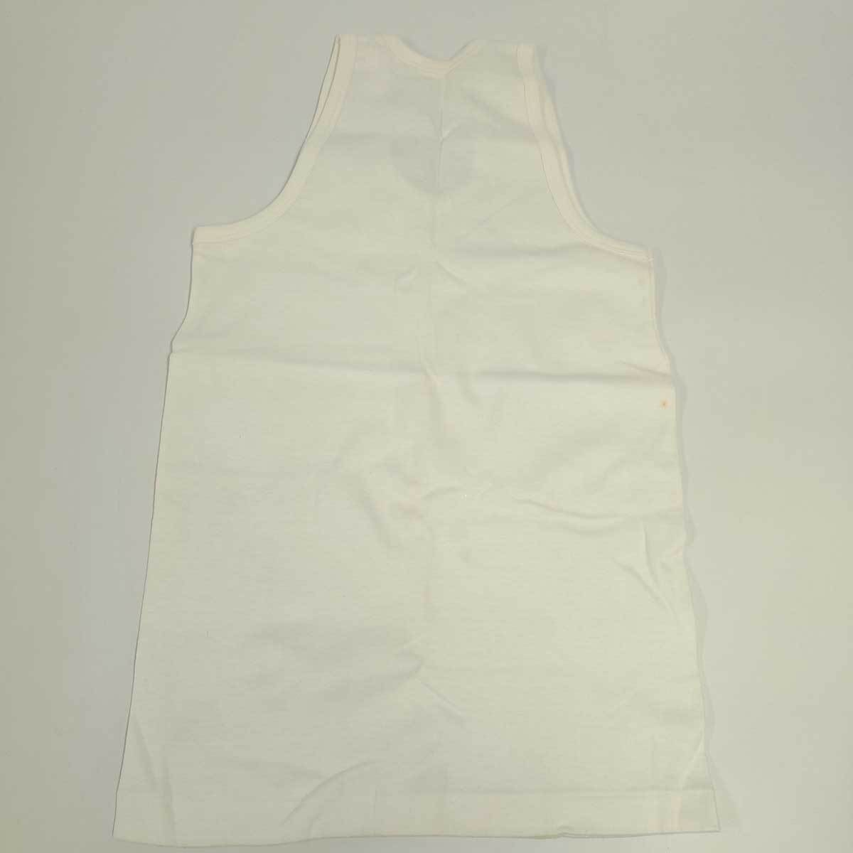 [ used ]DKS tank top running shirt S white unisex Vintage dead stock retro 