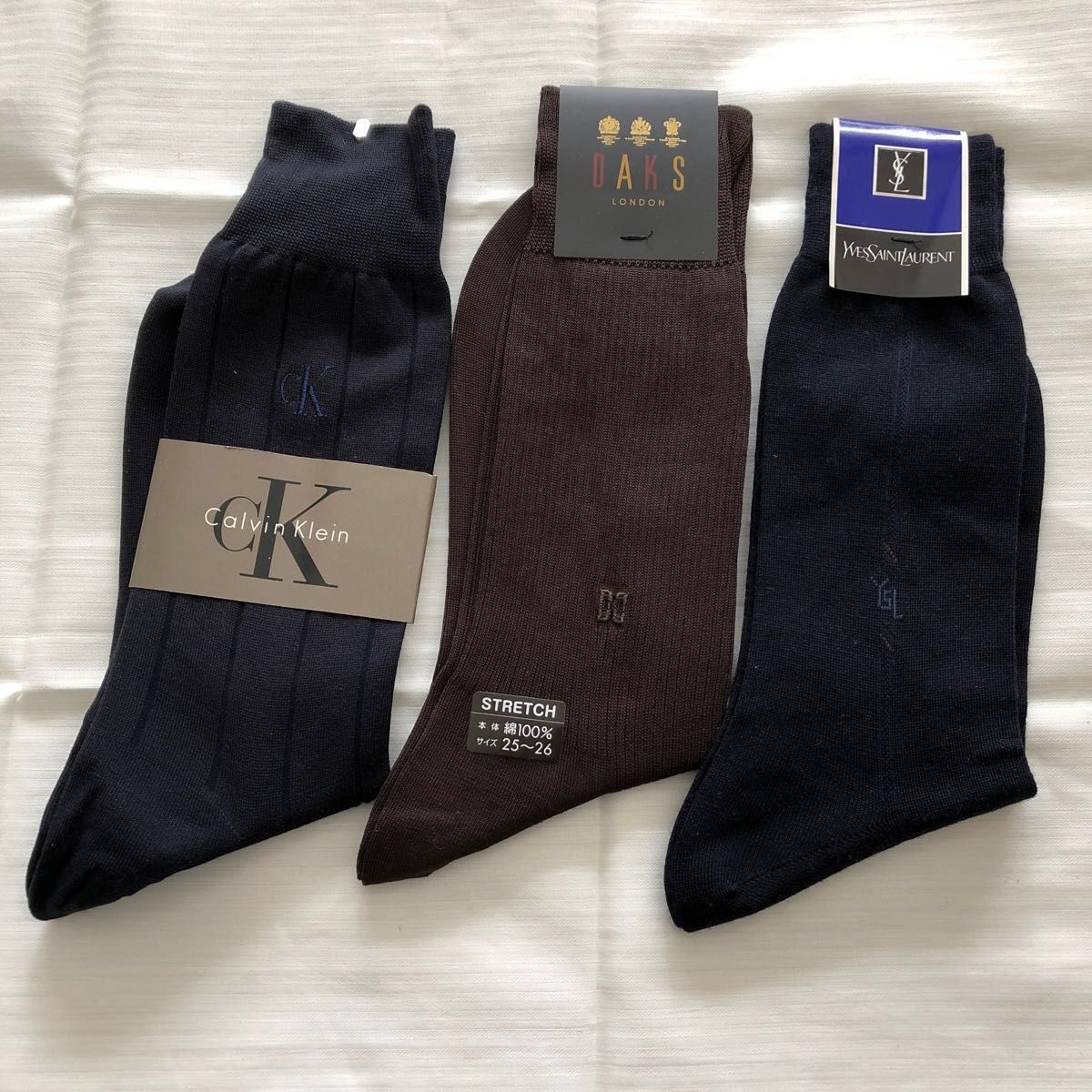 人気ブランド新作豊富 DAKS CALVIN KLEIN ウェザーコック 紳士靴下3足セット カルバンクライン メンズ ハイソックス ビジネス 紳士 靴下