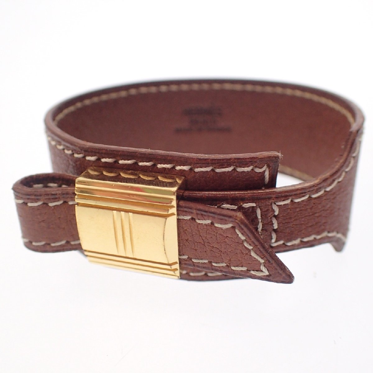 楽天ランキング1位】 美品◇エルメス ブレスレット HERMES【AFI12】 茶