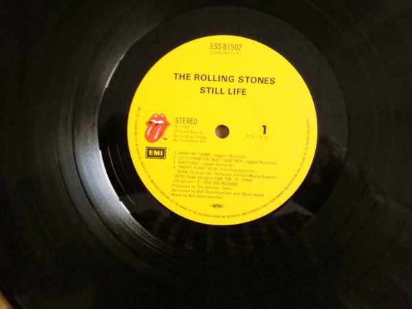 国内盤中古LP☆ローリング・ストーンズ(ROLLING STONES)「STILL LIFE」見開ジャケ☆渋谷陽一 解説/英詞・対訳ライナーつき☆帯はありません_画像5