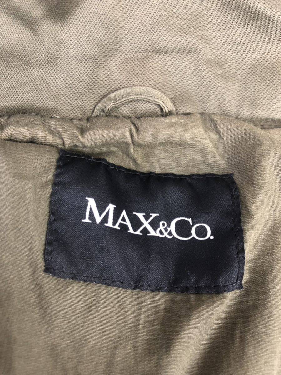 MAX&CO マックスマーラ　レディース　カーキ　ジャケット　ブルゾン　アウター　上着　40表記_画像3