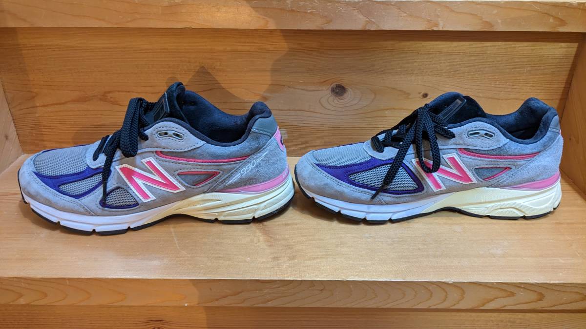 送料&加工料込 KITH × New Balance 990V4 us9.5ソックス付 - 通販