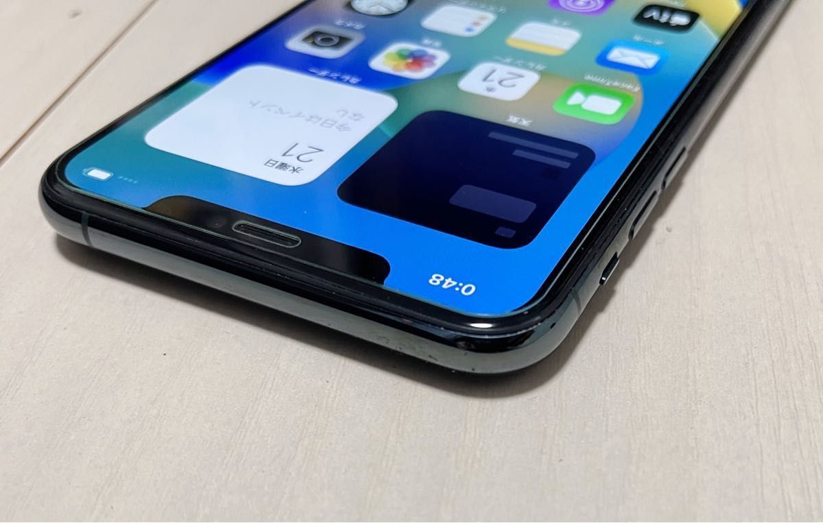 【即日発送★美品】SIMフリー iPhone11 ProMax 256GB 大容量 判定○ 残債なし 動作良好！ガラスフィルム付き