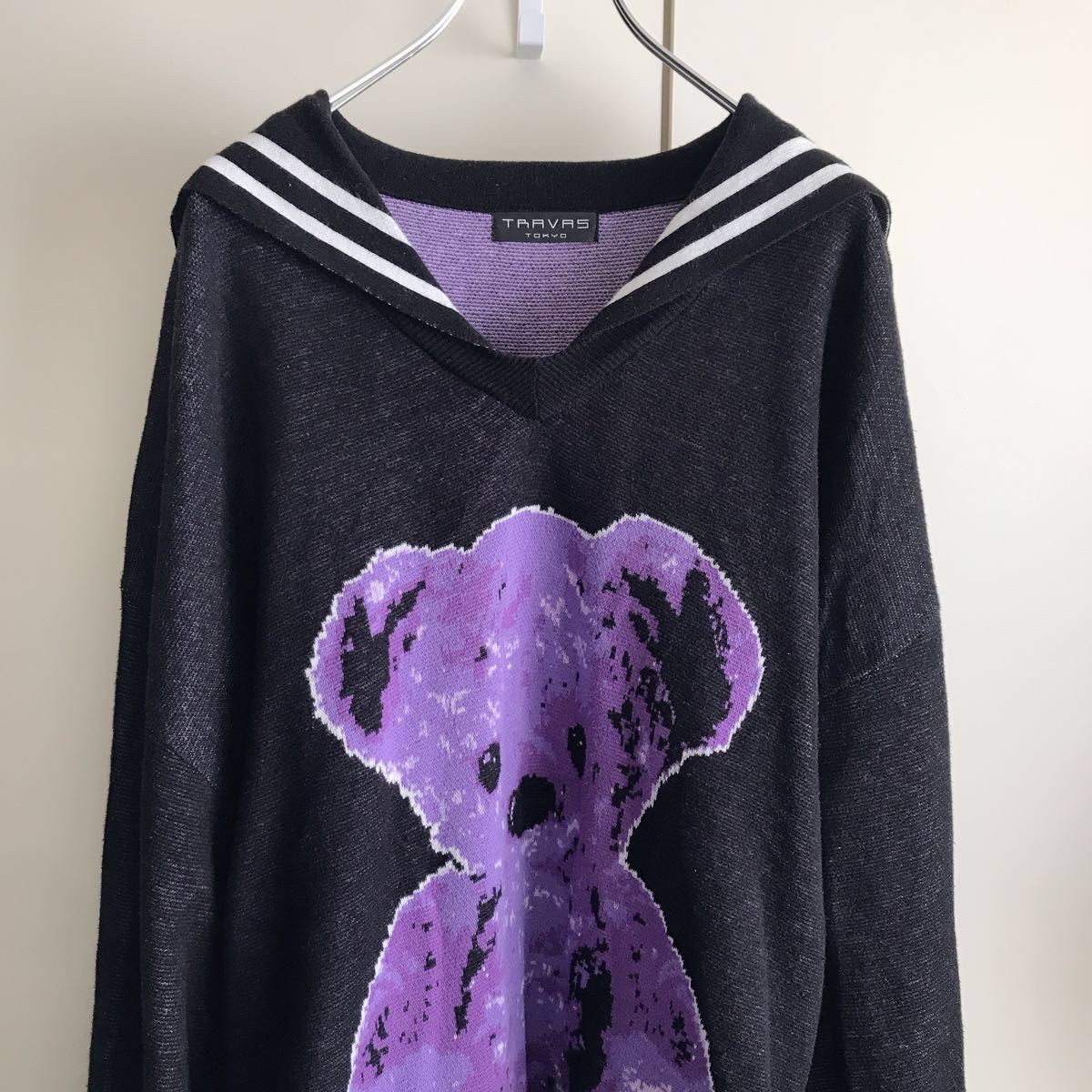 くま 限定値下げ】TRAVAS TOKYO クマ ニット 熊 パープル 紫(セール
