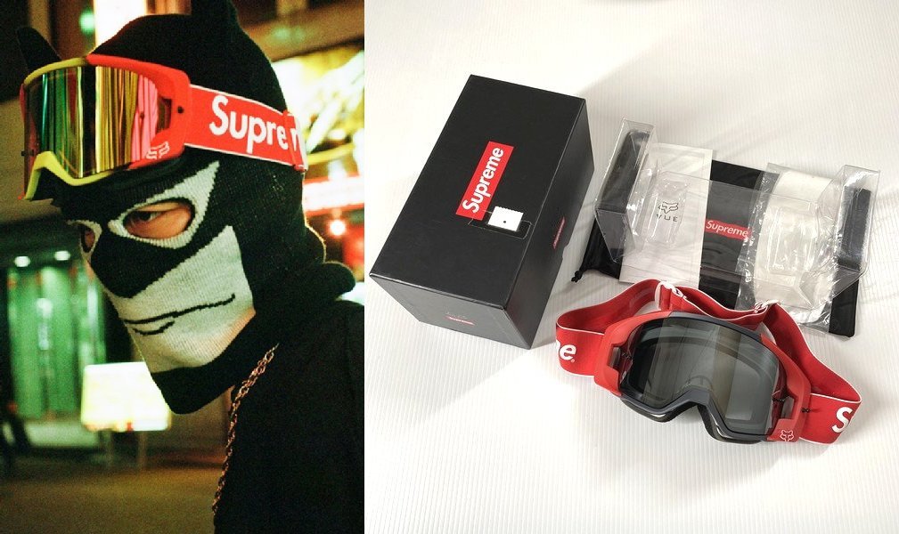 新品】Supreme × Fox Racing VUE Goggles ゴーグル レッド 赤
