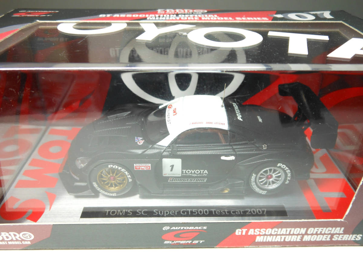  EBBRO 1/43 TOM`S SC430 super GT500 тест машина 2007( коробка. BORO ..!)