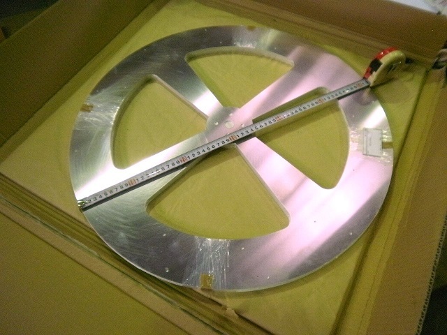 アルミ板(A5052) ドーナッツ円形板 任意円径寸法レーザー切り売り 小口加工A10_画像4