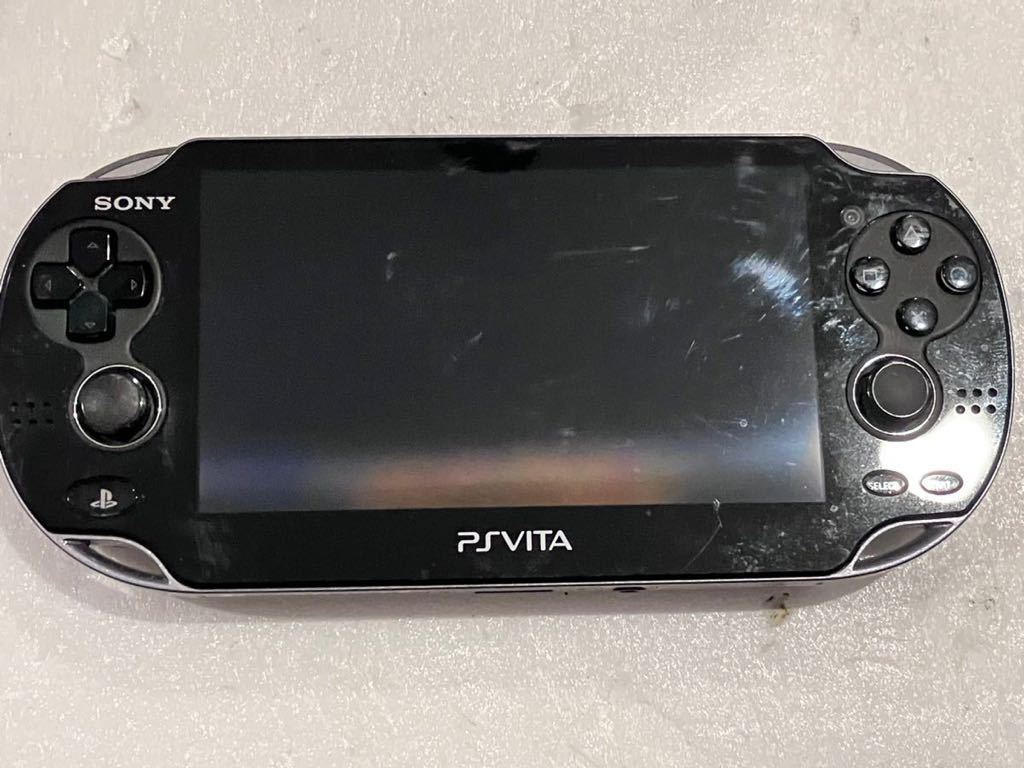 ★動作良好　SONY PS Vita PCH-1100 AB01 3G Wi-Fiモデル 本体 クリスタルブラック Crystal Black  送料無料★
