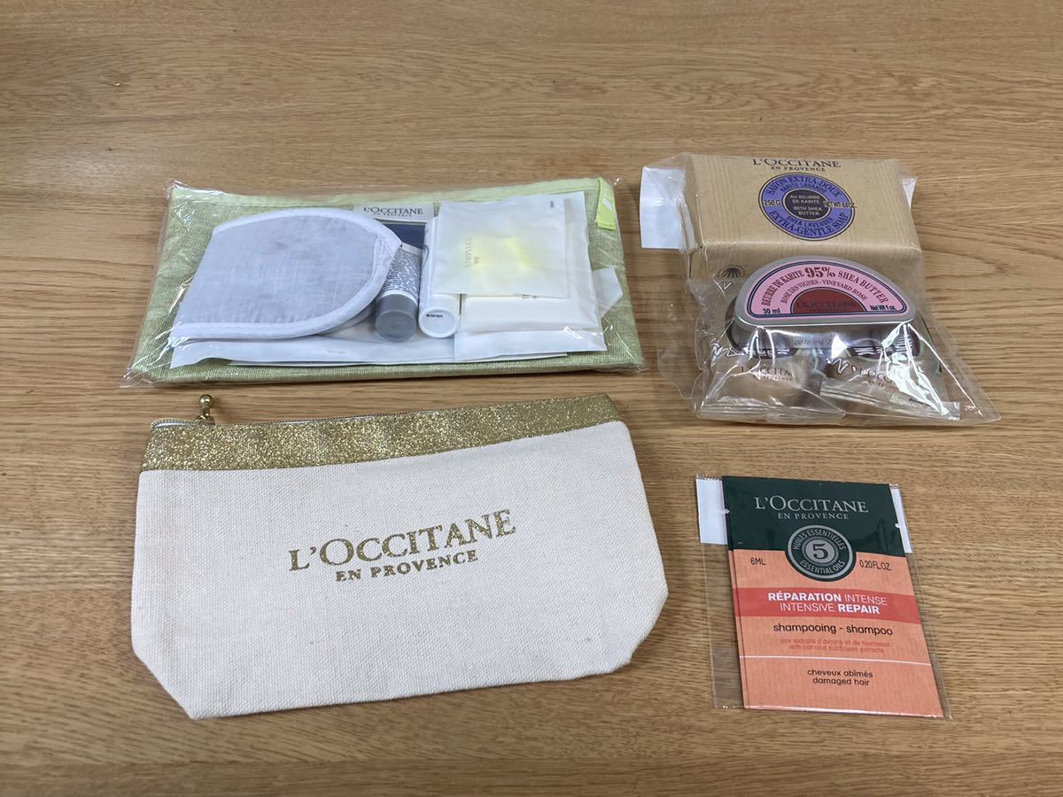 送料無料 ロクシタン L'OCCITANE シアバター クリーム　ソープなど　いろいろ 石鹸 リップクリーム　シャンプー コンディショナー ポーチ_画像1