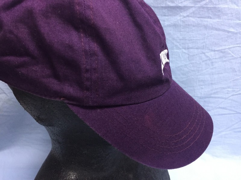 アヴィレックス AVIREX アメカジ ミリタリー ロゴ刺繍 アジャスター ベースボール キャップ 帽子 メンズ コットン100% 57～59cm 紫_画像3