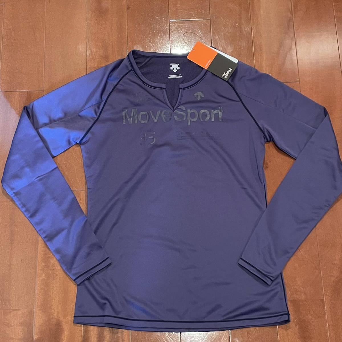 Lサイズ デサント 長袖シャツ ロンTシャツ ヒートナビ 吸汗速乾ドライ