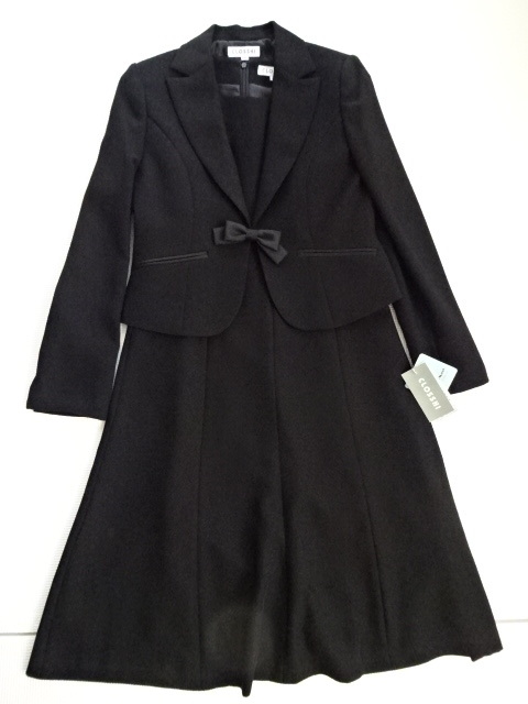 9ARブラックフォーマル３点セット・2WAYジャケットワンピース黒アンサンブル・レディース女性長袖・半袖新品しまむらクロッシー礼服・喪服の画像1