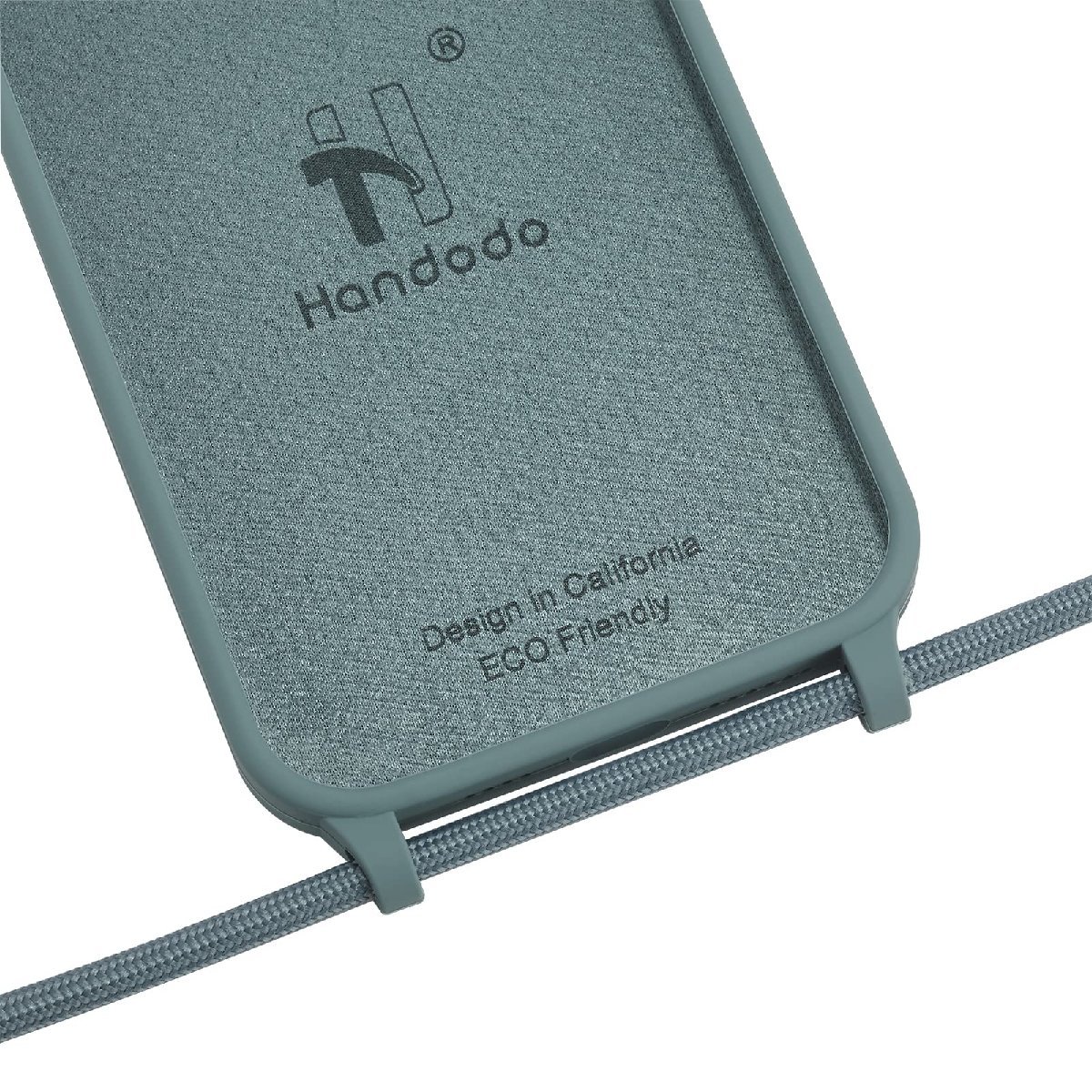  free shipping *Handodo iPhone 12 mini case neck shoulder with strap .(PineGreen)