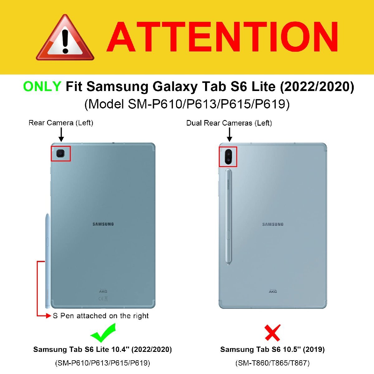 送料無料★Fintie ハイブリッド スリムケースGalaxy Tab S6 Lite10.4インチ Sペンホルダー付(ブルー)_画像2