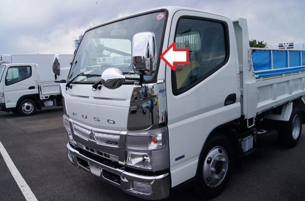  Mitsubishi 20 Canter for plating mirror cover left right common single goods : one side 