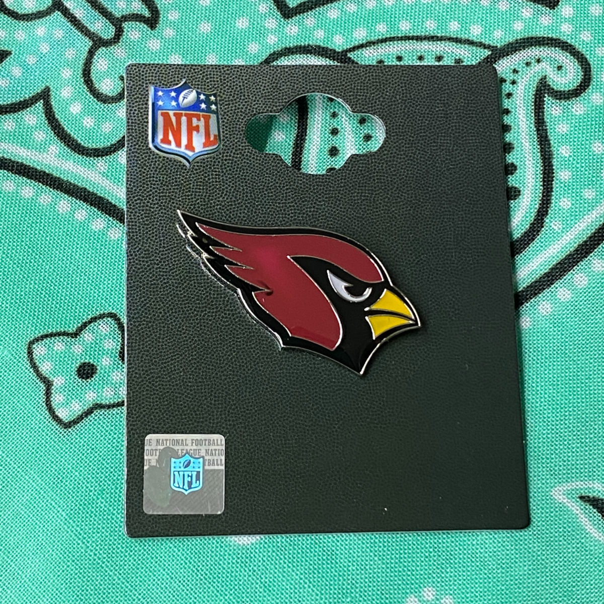 NFL 公式ライセンス製品 Amingo ピンズ Pins ピンバッチ Cardinals アリゾナ カージナルス USA正規品 アメリカンフットボール_画像1