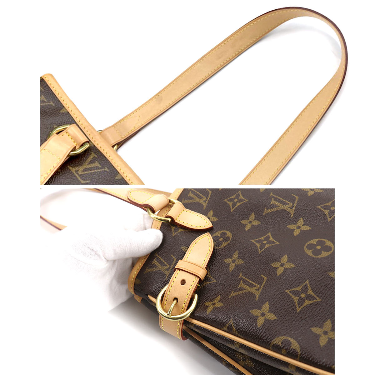 新品同様 ルイ ヴィトン LOUIS VUITTON モノグラム バティニョール