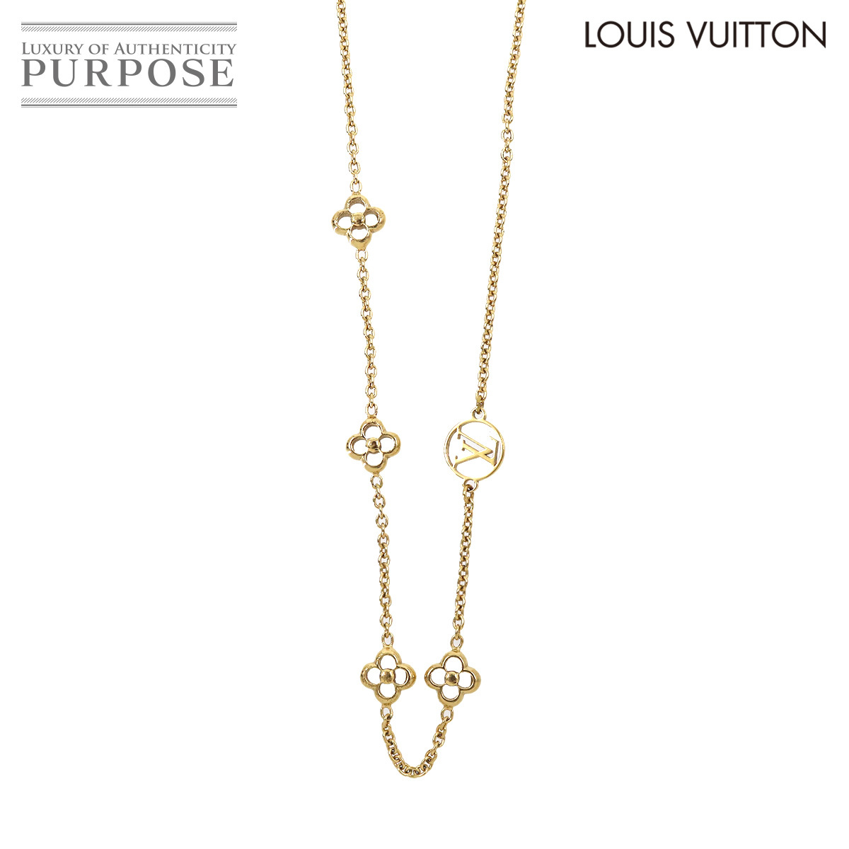 ルイ ヴィトン LOUIS VUITTON フラワーフル ネックレス ゴールド