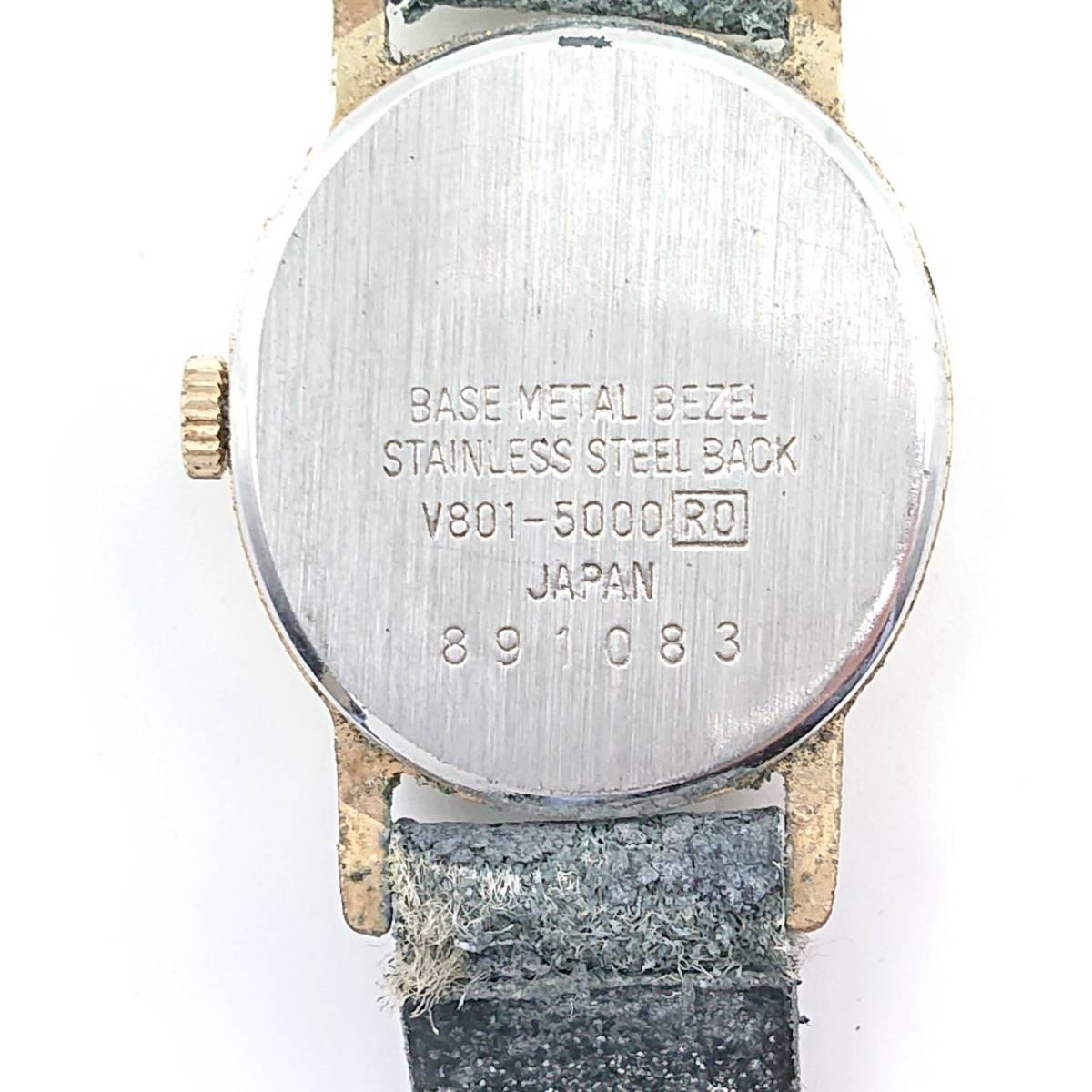 【電池切れ】SEIKO セイコー ALBA アルバ クォーツ腕時計 アイボリー文字盤