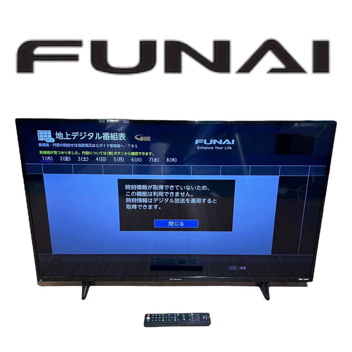 フナイFUNAI 4k対応2019製ハイビジョン液晶テレビ 43-