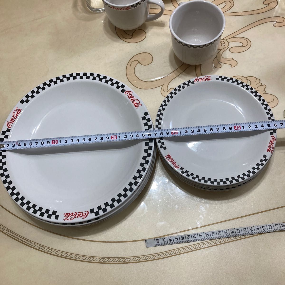 ビンテージ コカコーラ ギブソン社 陶器製 食器全4種4セット ビンテージ コカコーラ ギブソン社 陶器製 食器全4種4セット