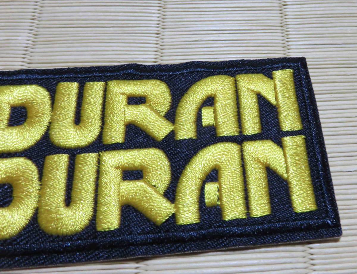 長方形　黒黄　英語 ◆新品デュラン・デュラン　Duran Duran　イギリス　ロックバンド　刺繍ワッペン激渋■UKイギリス　ミュージック　音楽_画像2