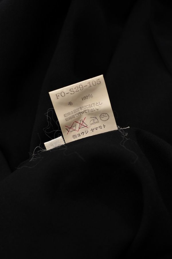 SL AA0032 vintage Yohji Yamamoto ヨウジヤマモト レディース 変形 ドレープ ワンショルダー レイヤード ワンピース ドレス黒 SS archives_画像9