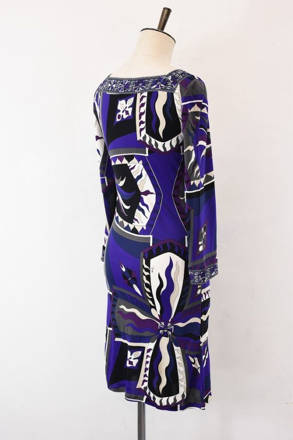 SL AC0021 高級 EMILIO PUCCI エミリオプッチ プッチ柄 総柄 ロング