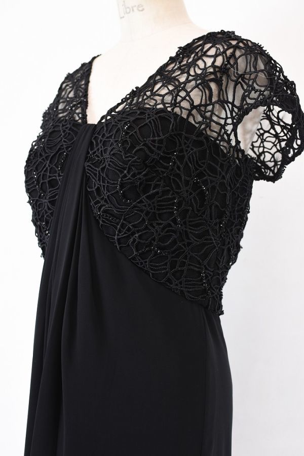SL AH0035 高級 TADASHI SHOJI/タダシショージ ラインストーン 総柄