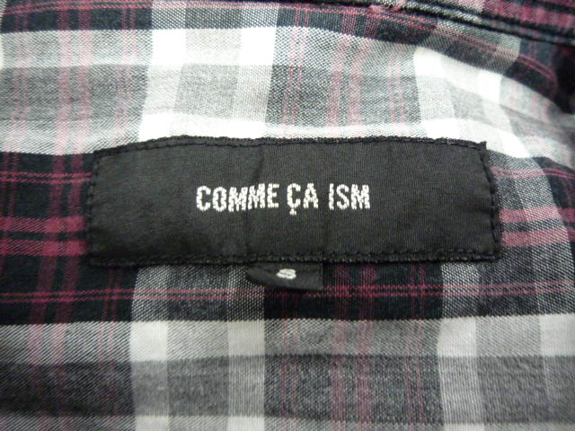 〇　COMME CA ISM コムサイズム　長袖シャツ　サイズＳ　綿　〇_画像4