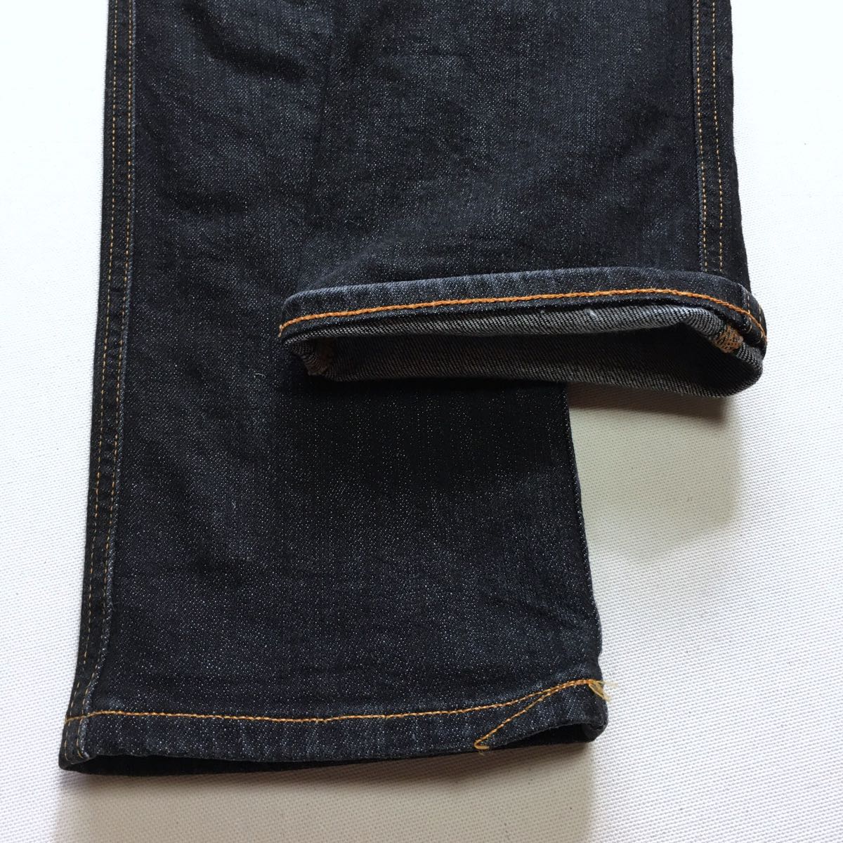 【極美品】nudie jeans LOW SLIM JIM 30×32 W76cm DRY BLACK ヌディージーンズ / デニム ジーンズ_画像7