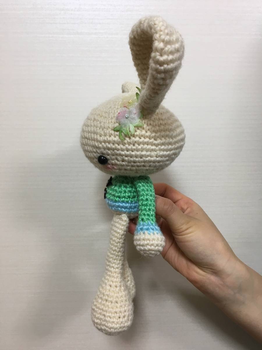  braided ... knitting hand made large head braided ... rabbit san ornament &. thing 