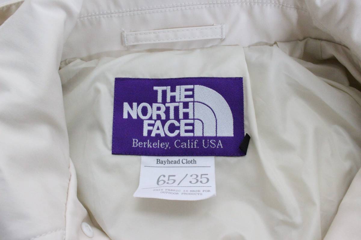 美品【 THE NORTH FACE PURPLE LABEL 】ノースフェイス パープルレーベル マウンテン コート 65/35 Mountain Coat / オフホワイト / M_画像3