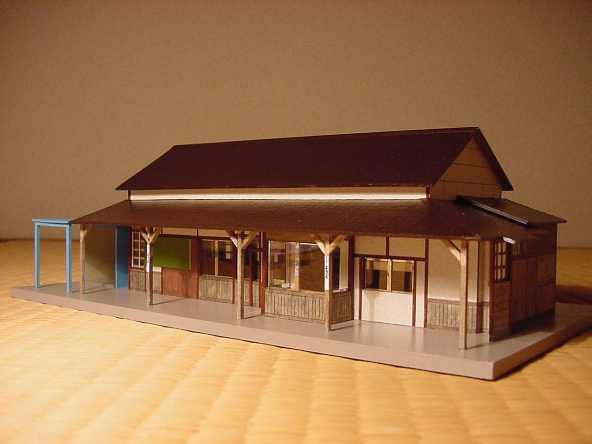 LED照明付きHOサイズ　JR東日本八高線　用土駅　駅舎模型　２０１０年に解体_画像6