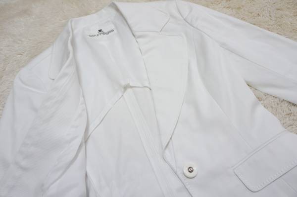  Courreges [courreges]ito gold * stretch jacket * white M