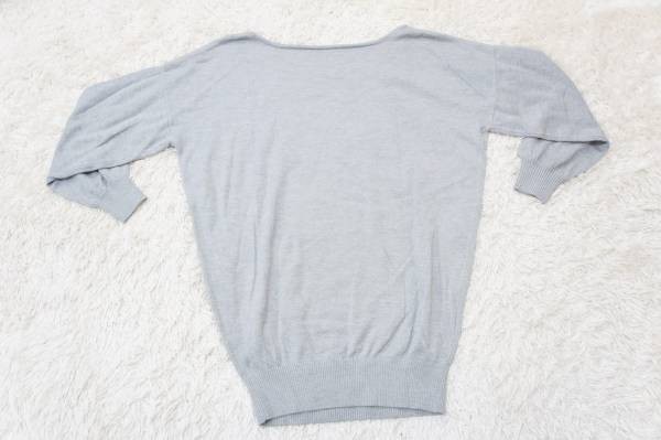  wing [INGNI].. knitted * easy sweater * gray M