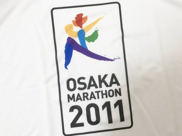  Osaka marathon 2011* thin mesh shirt / Quick dry * Mizuno men's M