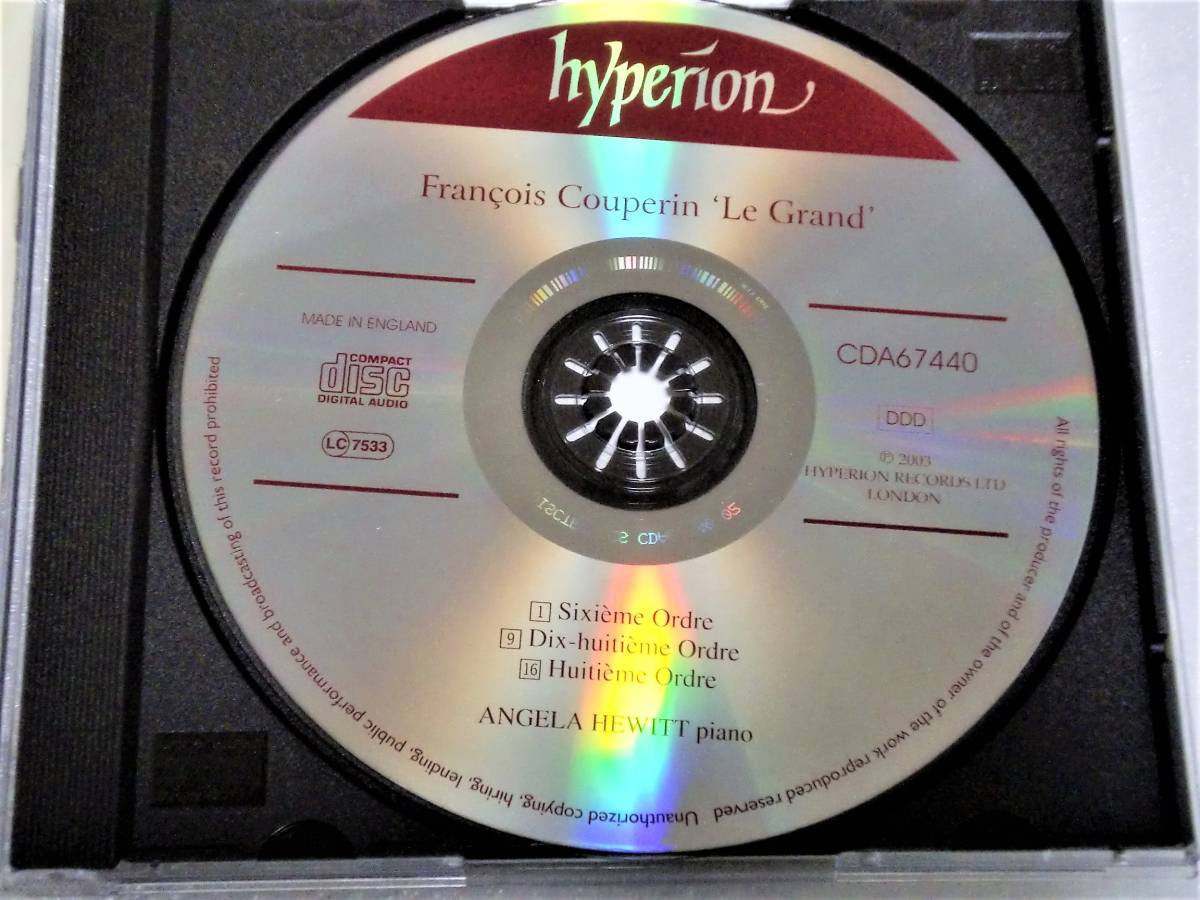 CD クープラン 鍵盤音楽集 1/ヒューイット/Hyperion_画像3