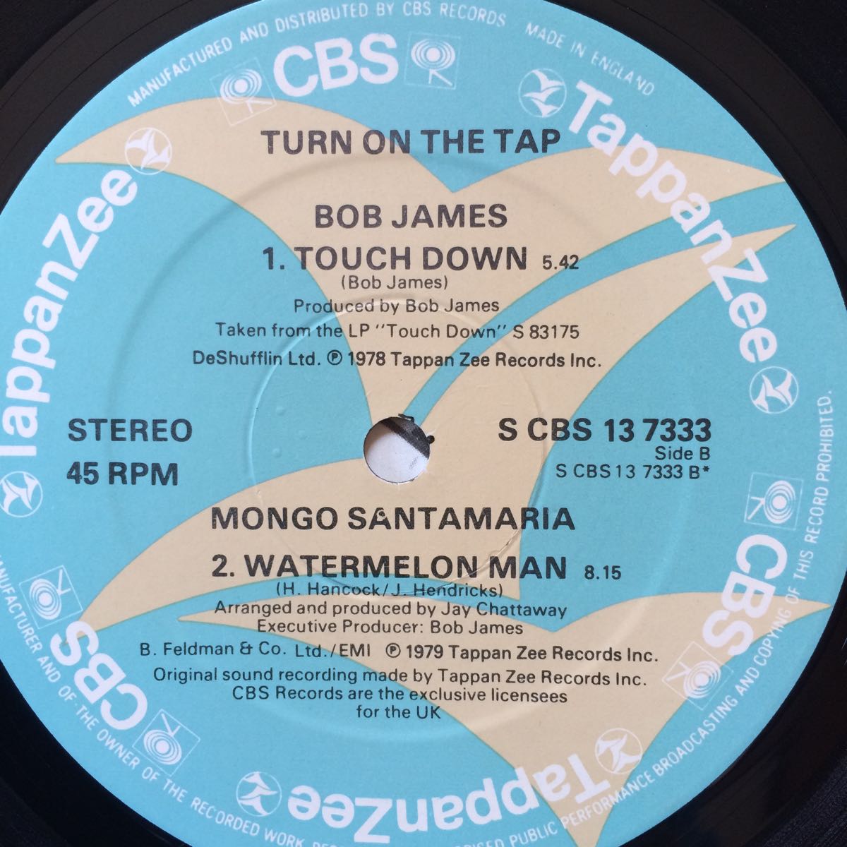 12’ Turn On The Tap-Bob James, Wilbert Longmire, Mongo Santamaria_画像4