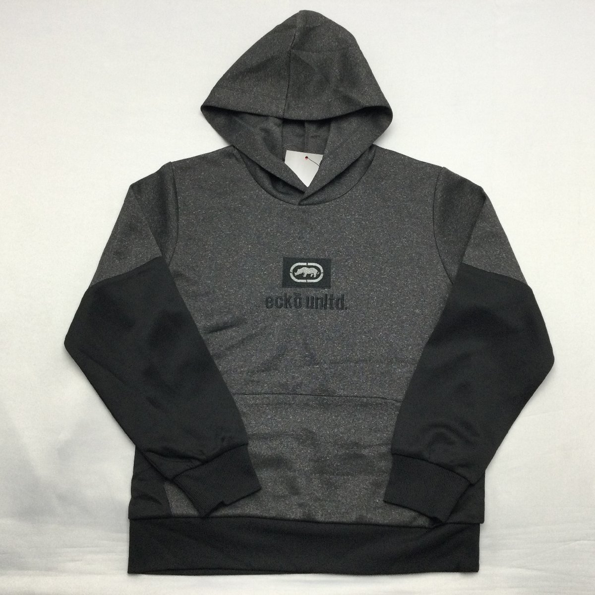 【送料無料】【新品】ecko unltd. ジュニアパーカーカットソー　140 　 チャコールグレー★ECK2278_画像1