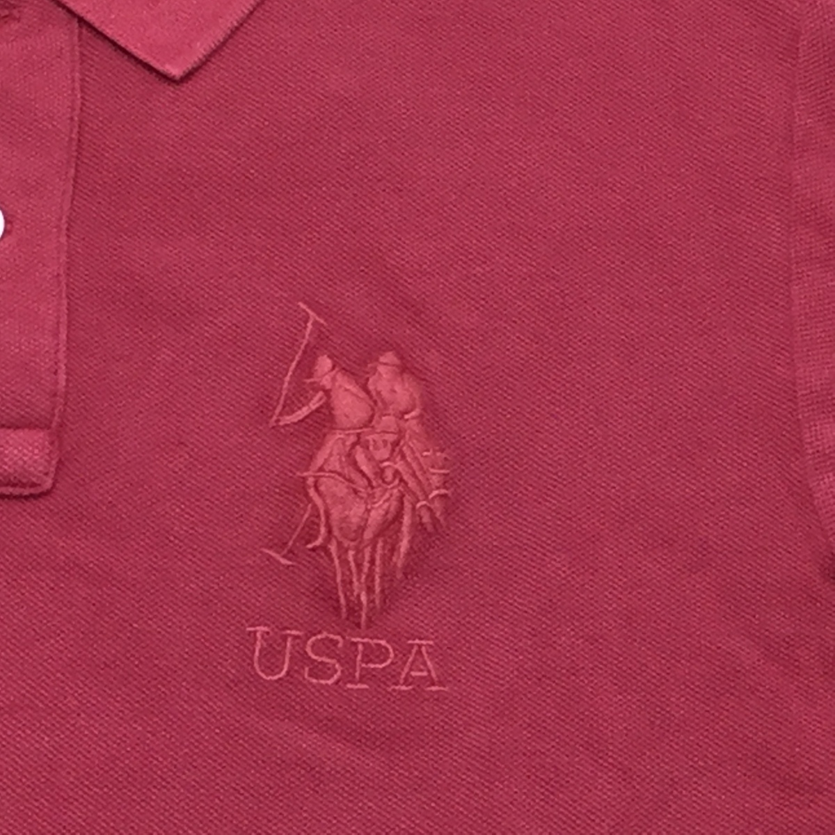 【送料無料】【新品】US.POLO.ASSN　メンズ半袖ポロシャツ（コットン100％） 　 M 　 　ローズ★82115_画像3