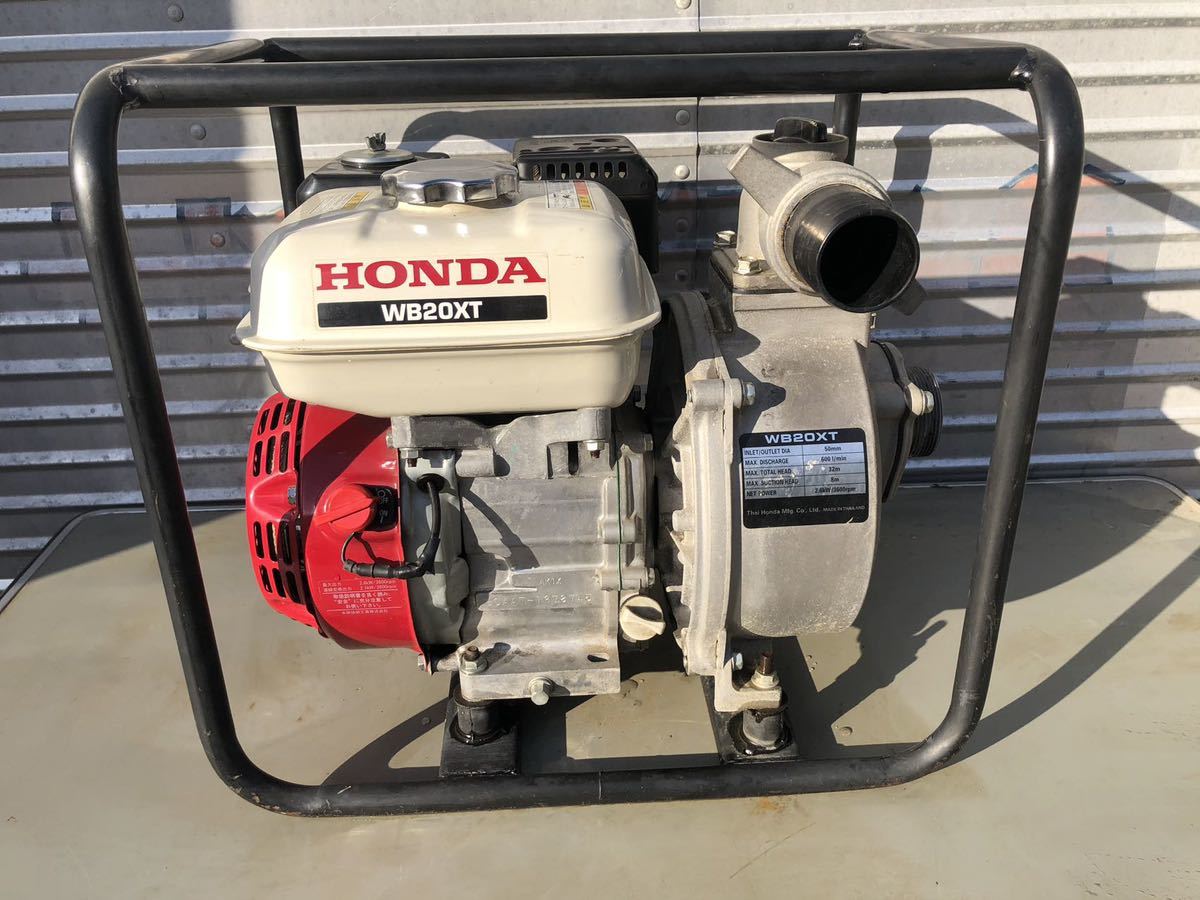 HONDA ホンダ WB20XT エンジンポンプ 4サイクルエンジン ホース付 50mm 動作確認済_画像3