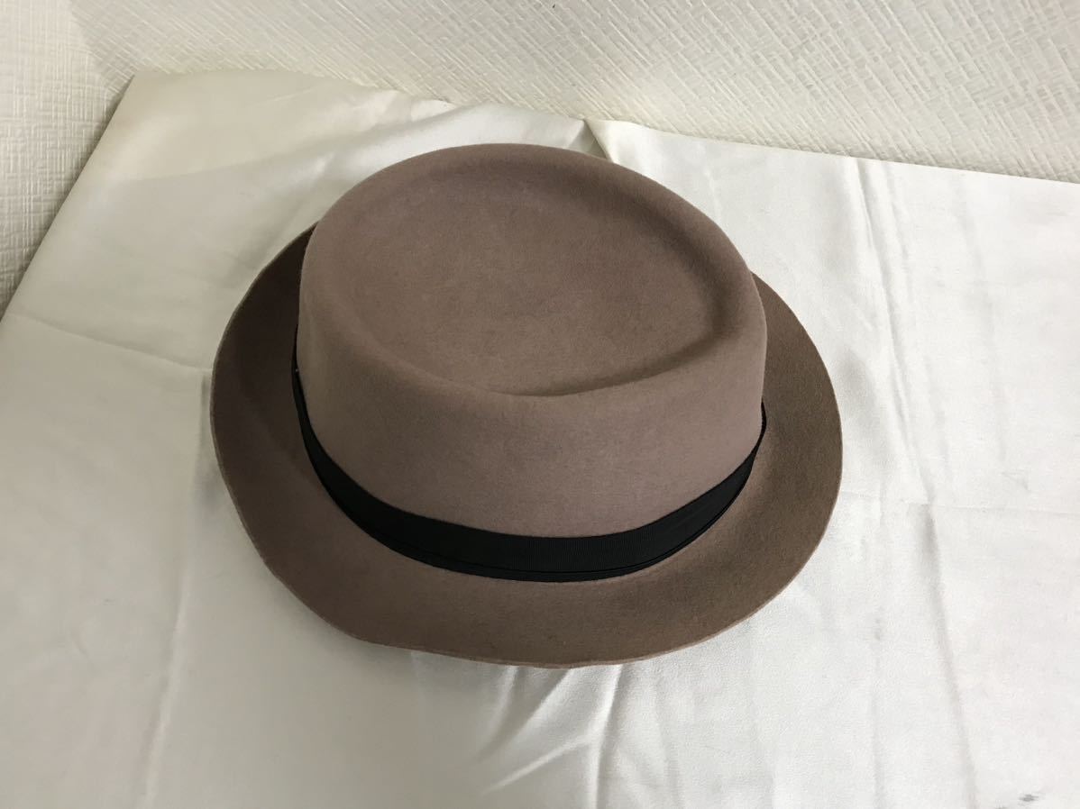 本物カシラCA4LAノックスKNOXウールハット帽子メンズレディーストラベル旅行アメカジミリタリービジネススーツグレー日本製59cm